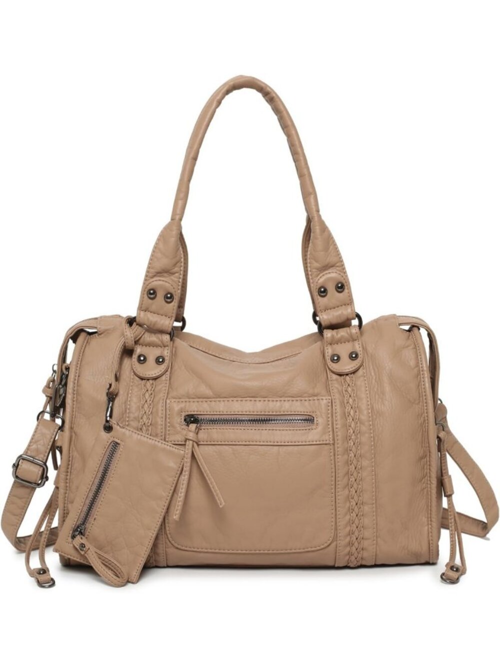 Y2K Vintage Hobo Shoulder Bag, Stylish Vegan Leather Tote for Women